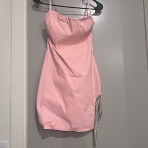 Pink rhinestone dress